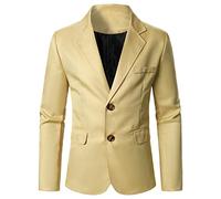 Blazers élégants et décontractés pour homme - Coupe régulière - Avec deux boutons - Blazers formels - Blazers professionnels pour fête, banquet, robe de mariage - Veste de smoking classique extensible