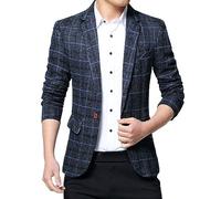 Blazers en tweed pour homme | Blazers à carreaux intelligents décontractés | Mini vestes à carreaux | Vestes à carreaux rétro | Manteaux d'affaires | Manteaux de bureau coupe ajustée | Vêtements