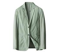 Blazers for Men UK Regular Fit Loose Lightweight Blazer Jacket Stretch Confortable Suit Separates Smoking Long Sleeve, Vert, L