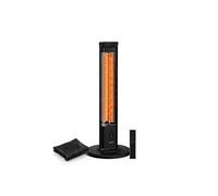 BlazeTower Chauffage Infrarouge 2000W 3 Niveaux IP45 Minuterie Anti-Basculement Radiateur Extérieur