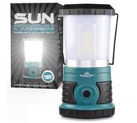 Blazin' Sun Lanterne LED rechargeable 1500 lumens | Capuchon givré doux | Lumière COB 360 degrés | ouragan, urgence, tempête, panne de courant | 4 modes 25 heures
