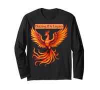 Blazing My Legacy Phoenix Rising Empowerment Motivation Art Manche Longue