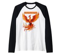 Blazing My Legacy Phoenix Rising Empowerment Motivation Art Manche Raglan