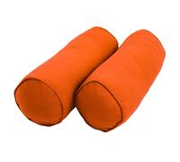 Blazing Needles Lot de 2 traversins en serg massif double cordon avec inserts 50,8 x 20,3 cm Tangerine Dream