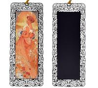 BLBMH Alphonse Mucha Marque-page en métal pour femme Jolis marque-pages avec pompons - Été