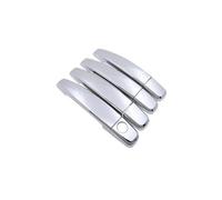BLBNEZBZTY avant gauche Ensemble De Garnitures De Poignée De Porte De Voiture Pour Opel Corsa D Et Pour Vauxhall 2007-2014, Décoration Extérieure( Metallic Silver 4pcs)