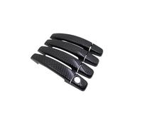 BLBNEZBZTY avant gauche Ensemble De Garnitures De Poignée De Porte De Voiture Pour Opel Corsa D Et Pour Vauxhall 2007-2014, Décoration Extérieure( Carbon Fiber 4pcs)
