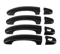 BLBNEZBZTY avant gauche Lot De 8 Caches De Poignées De Porte En ABS Pour Transporter T5 T6 Van 2003-2015, Noir Brillant