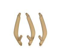 BLBNEZBZTY Ensemble De 3 Poignées De Porte Intérieures Pour BMW X5/X6 F15/F16 2014-2018, Gauche Et Droite, Noir Et Beige Bandegarniturepoignéeporte Intérieure( Beige-rhd)