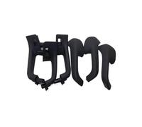 BLBNEZBZTY Ensemble de caches de poignée de porte intérieure noire Pour Golf 5 GTI MK5 Bandegarniturepoignéeporte Intérieure( 6 Pcs)