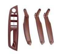 BLBNEZBZTY Ensemble De Poignées De Porte Intérieures Pour BMW X5/X6/E70/E71/E72 2007-2013, Conduite À Gauche Et À Droite Bandegarniturepoignéeporte Intérieure(R Red brown 4pcs)