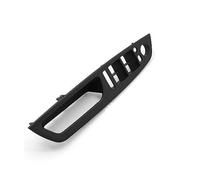 BLBNEZBZTY Ensemble De Poignées Porte Avec Revêtement En Cuir Pour BMW X5/X6 E70/E71/E72 2007-2014 LHD Intérieur Gauche Et Droit Bandegarniturepoignéeporte Intérieure( Front Left Black)