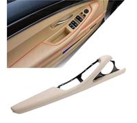BLBNEZBZTY Garniture de poignée intérieure portière voiture avec cadre d'interrupteur à bouton Pour BMW Série 5 F10 F11 F18 2010-2017 LHD Bandegarniturepoignéeporte Intérieure( Off-white)