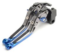 BLBNEZBZTY Levier d'embrayage Pour Enfield Pour HUNTER 350 2022 2023 2024 Leviers De Frein Et D'Embrayage Pour Moto Extensibles Pliables RéGlables Levier de frein(Blue)