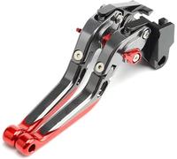 BLBNEZBZTY Levier d'embrayage Pour TENERE 700 T7 World Raid XTZ700 2019-2023 Leviers De Frein Et D'Embrayage Pour Moto Extensibles Pliables RéGlables Levier de frein(Red)