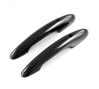 BLBNEZBZTY Lot De 2 Autocollants Noirs Pour Poignées Porte Intérieures Voiture, Pour BMW Et Pour Mini Pour Cooper S (F54, F55, F60, F56, F57) Bandegarniturepoignéeporte Intérieure( Carbon With Hole)