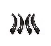 BLBNEZBZTY Lot De 4 Bandes Garniture Poignée Porte Intérieure Voiture En Fibre Carbone ABS Pour BMW X1 F48 2016-2019 Et Pour X2 F47 2018-2019 Bandegarniturepoignéeporte Intérieure( Carbon Fiber)