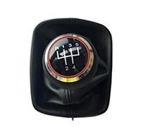 BLBNEZBZTY Pommeau de levier de vitesse pour voiture Pommeau De Levier De Vitesse Manuel MT À 5 Ou 6 Vitesses Avec Pommeau En Cuir Rouge pour A3 pour S3 pour 8P Et Sportback( 5 Speed)