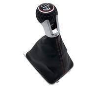 BLBNEZBZTY Pommeau de levier de vitesse pour voiture Pour VW pour Golf 7 pour A7 MK7 pour GTI pour GTD 2013 2014 2015 2016 2017 2018 guêtre cuir couvercle botte pommeau levier vitesse voiture tête