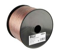 BLca 100m - 2 x 2.5mm² - Câble Audio pour Enceintes - Câble HP haut-parleur en CCA Cuivre pour HiFi et Hi-Fi Embarquée 2 5mm2