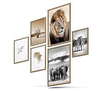 BLCKART Ensemble d’affiches Coco, de qualité supérieure, avec des images recto-verso, élégantes, pour la décoration du salon, 2 au format A3 et 4 au format A4, sans cadre