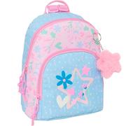 Blckfit8 Smile - Mini Sac À Dos Pour Un Usage Quotidien, Idéal Pour Les Enfants De Différents Âges, Confortable Et Polyvalent, Qualité Et Résistance, 25 X 13 X 30 Cm, Bleu Clair/Rose Clair, M