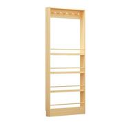 BLCKTIGR Bibliotheque Enfant Bois， Étagère Derrière la Porte 4-5 Niveaux，présentoirs Minces avec Crochets，pour Chambre À Coucher、Salon、Maison、Bureau(Fourth Floor)