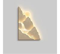 BLCKTIGR Landscape Wall Art, Art Mural LED 3D avec Lumière Décor Montagne et Cascade, Applique Murale sans Clignotement Basse Tension Sécurisée pour Salon Chambre(G,70 * 105cm/27.56 * 41.34in)