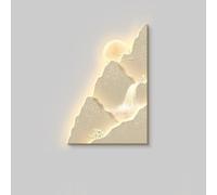 BLCKTIGR Landscape Wall Art, Art Mural LED 3D avec Lumière Décor Montagne et Cascade, Applique Murale sans Clignotement Basse Tension Sécurisée pour Salon Chambre(C,70 * 105cm/27.56 * 41.34in)