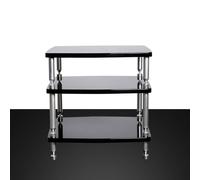 BLCKTIGR Meuble stéréo Pieds antivibrations, Support Rack Audio Aluminium | Pieds antivibrations, piliers aluminium massif, rack HiFi, ventilation, stabilité robuste(63cm/24.8in)