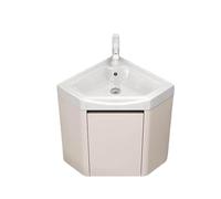 BLCKTIGR Petit Meuble lavabo Style Moderne，Meuble Lave-MainsGain de Place,Armoire de Salle de Bain Vasque en Céramique Incluse, pour l’entrée、Salle de Bain、Salon、Couloir(14in)