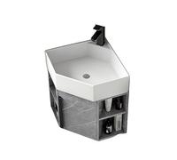 BLCKTIGR Style Moderne Colonne Salle de Bain，Meuble sous lavabo Gain de Place，Armoire de Salle de Bain Meuble Bas Rangement，pour Salon、Salle à Manger、Cuisine(15in)