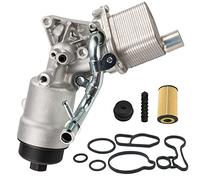 BLCYANUE Boîtier de filtre de refroidisseur d'huile moteur compatible avec Buick Encore 2013-2021, Chevrolet Cruze 2011-2015, Cruze Limited 2016, Sonic 2012-2020, Trax 2013-2021 1,4 L Turbo 55566784