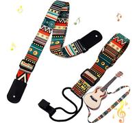 Ble 2 Pièces Bandoulière à Guitare Réglable, Sangle de Guitare, Sangle Ukulélé, pour Soutenir le Ukulélé en se Tenant Debout dans des Performances Extérieures