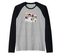 Bleach Character Panel Splatter Anime Manche Raglan