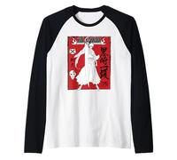 Bleach Ichigo Kurosaki Hollow Mask Collage Red Kanji Anime Manche Raglan