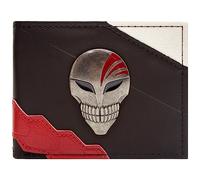 Bleach Ichigo Kurosaki Hollow Masque Insigne en Métal Portefeuille Bi-Fold Porte-Carte d'Identité & Porte-Carte, Noir