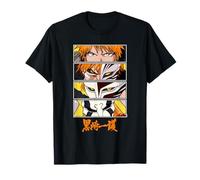 Bleach Ichigo Mask Evolution Anime Eyes with Kanji T-Shirt