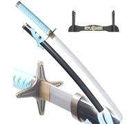 Bleach Katana Toshiro en Bois Lame Decoration Bleach Epee Deguisement Sabre Cosplay Hitsugaya + Presentoir Inclus