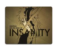 Bleach Kurosaki Ichigo Red Mouse Pads Anime Game Manga Comic ACG Customized Made to Order Support Ready 9 7/8 Inch (250mm) X 7 7/8 Inch (200mm) X 1/16 Inch (2mm) High Quality Eco Friendly Cloth with Neoprene Rubber Woocoo Mouse Pad Desktop Mousepad Laptop Mousepads Comfortable Computer Mouse Mat Cute Gaming Mouse_pad