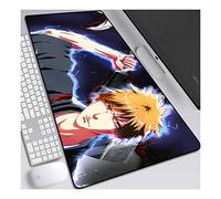 bleach Kurosaki Ichigo Tapis de Souris Gaming XXL, 900x400mm, Anime Mouse Pad - Surface spéciale améliore la Vitesse et la précision, 3mm Base en Caoutchouc Antidérapant Surface-pour Ordinateur et PC, B