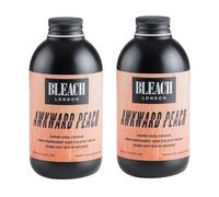 BLEACH LONDON Awkward Peach Lot de 2 crèmes colorantes semi-permanentes pour cheveux, couleur or pêche pastel, végétalien, sans cruauté envers les animaux, 150 ml x 2