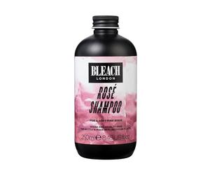 Bleach London Rosé Shampooing Tonifiant, Formule Déposant de Couleur Rose Douce pour Cheveux Décolorés pour Obtenir ou Maintenir une Couleur Rose Bébé, Sans Parabènes et Sans Silicone 250ml