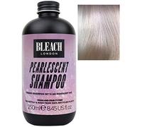 Bleach London Shampoing nacré - Approuvé végétalien et PETA, shampoing tonifiant violet irisé, pour cheveux blonds, dépose la couleur, combat les reflets cuivrés, obtient un blond brillant -