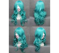 BLEACH Neliel Tu Oderschvank Cosplay perruque bleu long ondulé cheveux synthétiques perucas Halloween Costume perruques pour femmes KUZZ068A