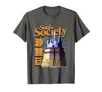 Bleach Seireitei Soul Society Cityscape with Kanji Anime T-Shirt