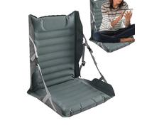 Bleacher Seat Cushion - Foldable Back Support Seat | Camping Seats Pad | 40D Nylon TPU Inflatable 106x57x8cm 800g Waterproof - For Camping Traveling Backpacking Airplane Boat Kayak Driving Truck Wheel