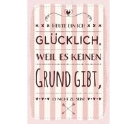 Blechschild 20x30 cm Heute bin ich glücklich