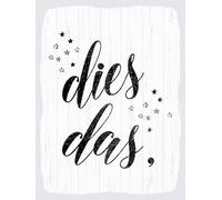 Blechschild 30x40 cm dies das weißes Deko Schild
