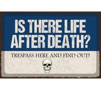 Blechschild 30x40 cm Life after death Schild